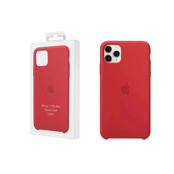iPhone 11 Pro Max Silicone Case - Red