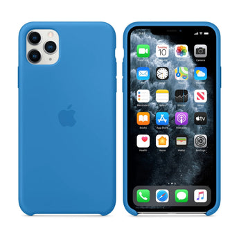 iPhone 11 Pro Max Silicone Case - Surf Blue