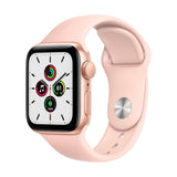 Refurbished Apple Watch SE (2020) 44mm Gold Aluminium Case with Pink Sport Band