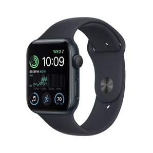 Refurbished Apple Watch SE 2022, 40mm Midnight Aluminium Case with Black Sport Band