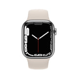 Refurbished Apple Watch Series 7 - 45mm Starlight Aluminium Case with White Sport Band