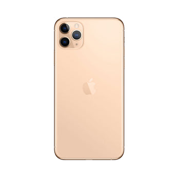 Refurbished iPhone 11 Pro Max Gold with advanced camera and Super Retina XDR display.
