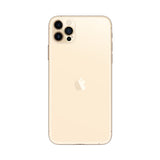 Refurbished iPhone 12 Pro Max Gold with Super Retina XDR display and HDR camera.