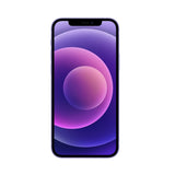 Refurbished iPhone 12 in purple with HDR camera and Super Retina XDR display.
