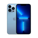 Refurbished iPhone 13 Pro in Sierra Blue with HDR camera.