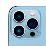 Refurbished iPhone 13 Pro Sierra Blue with HDR camera system.