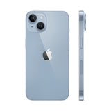 Refurbished iPhone 14 Blue with HDR camera and A15 Bionic Chip.