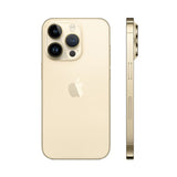 Refurbished iPhone 14 Pro Gold with 12MP camera system and durable build.