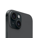 Refurbished iPhone 15 Plus Black with 48MP dual-camera system and 6.7-inch display.