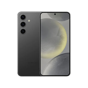 Refurbished Samsung Galaxy S24 in Onyx Black with advanced performance and quality assurance.